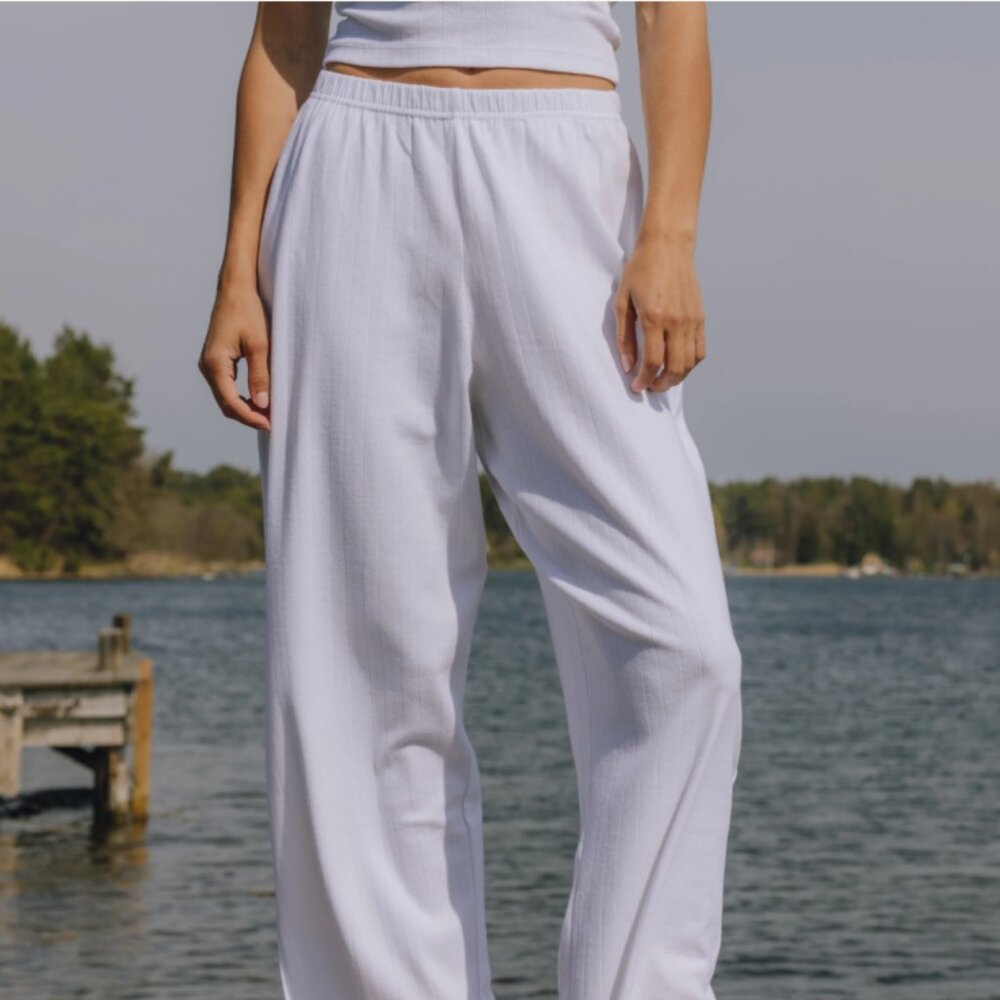 Daily Drills - Pointelle Pants - White